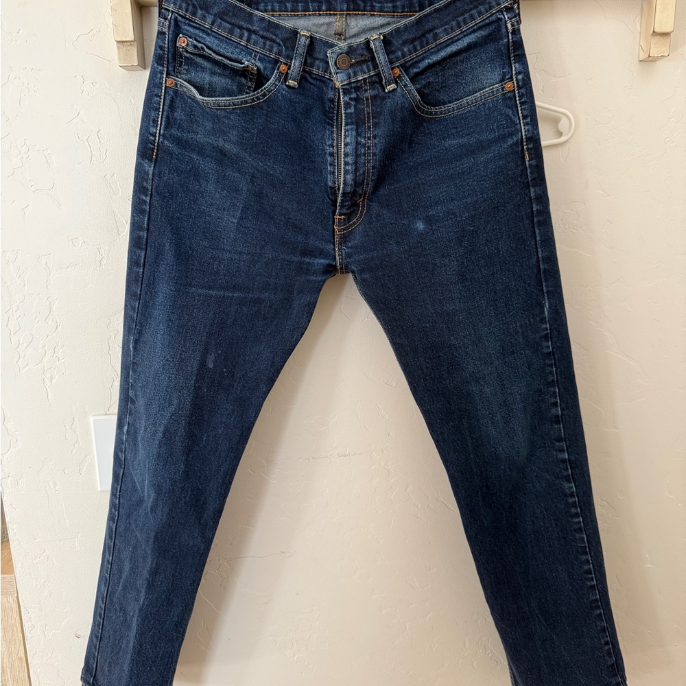 Levi's Dark Blue Straight Jeans
